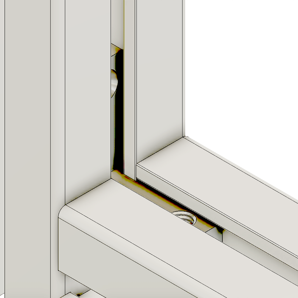 41-001-0 MODULAR SOLUTIONS PROFILE FASTENER<br>HIDDEN PROFILE CONNECTOR M